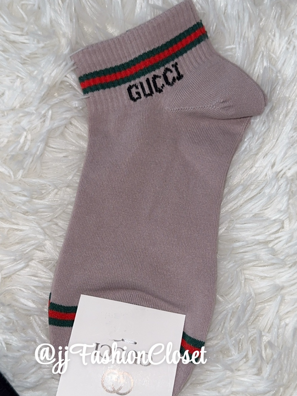 Cute  Black T-Shirt with GGold Logo and Socks - Picture 4 of 5